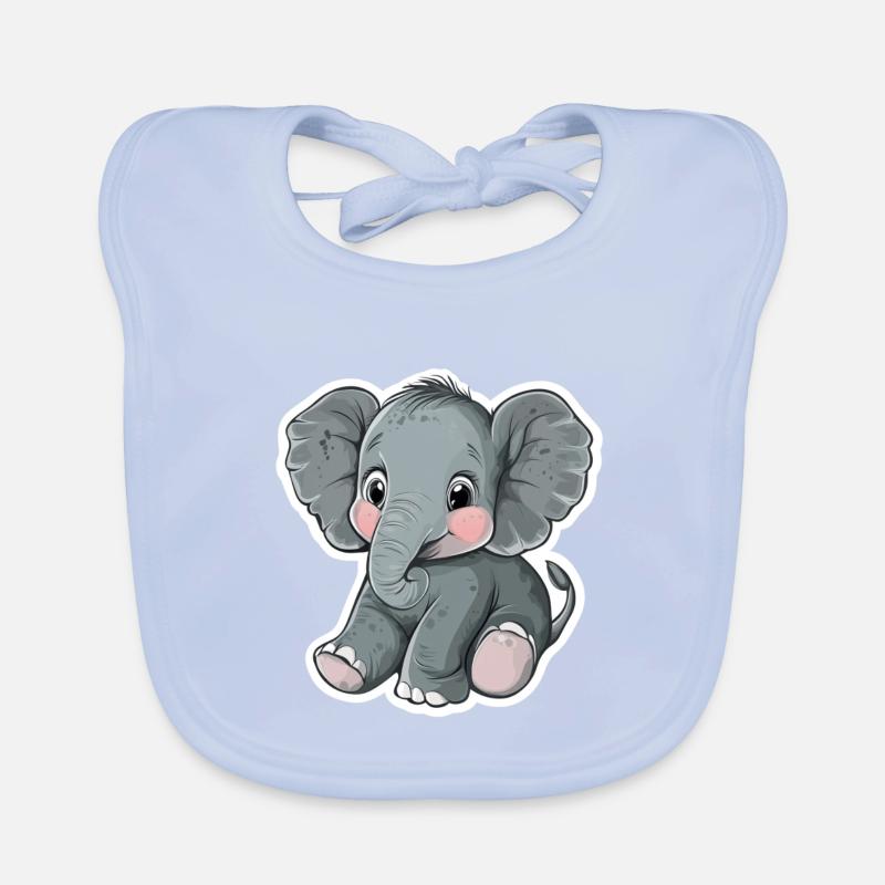 Elefant Baby Bio-Lätzchen