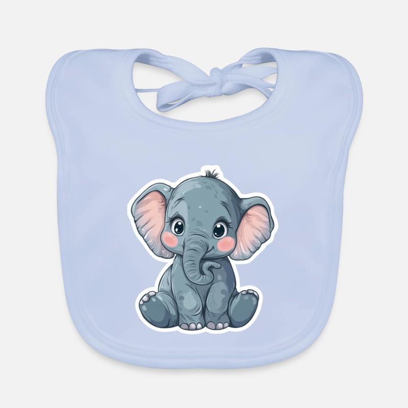 Elefant Baby Bio-Lätzchen
