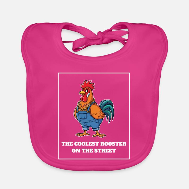 Le coq le plus cool Bavoir bio Bébé