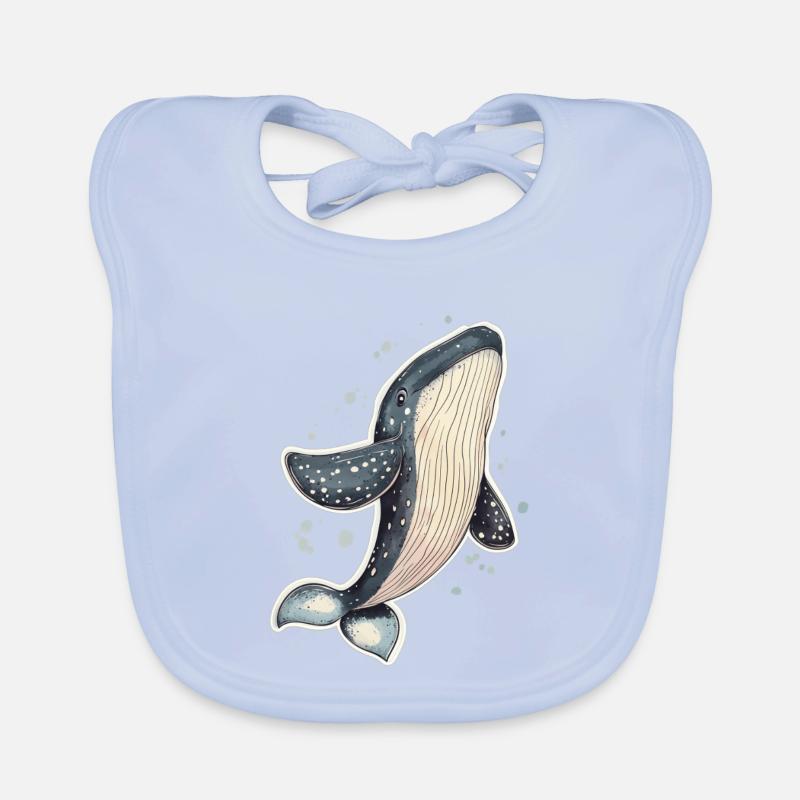 baleine Bavoir bio Bébé