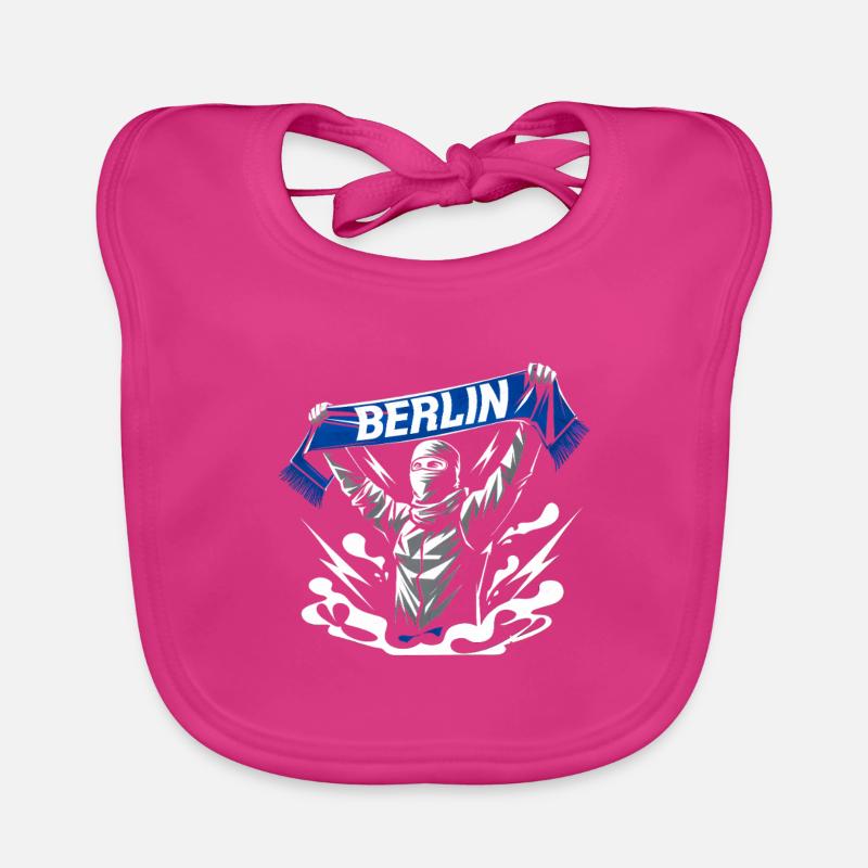 Stylisé Neon Graffiti Berlin Scene Bavoir bio Bébé