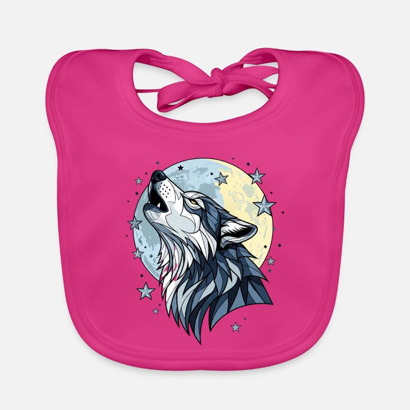 Wolf Organic Baby Bibs