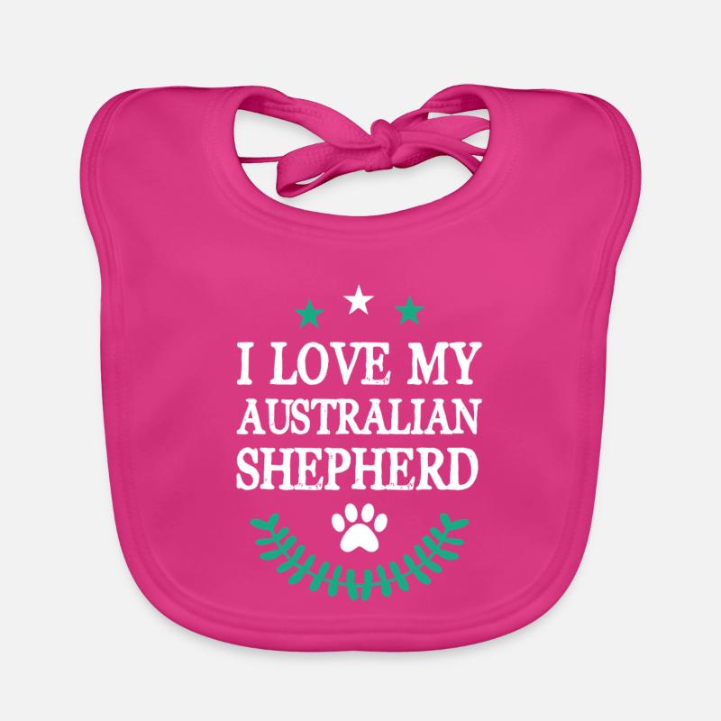 AUSTRALIAN SHEPHERD Baby Bio-Lätzchen