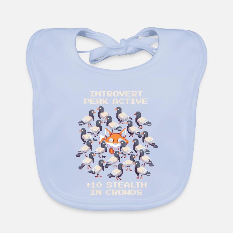 Perk active: +10 Camouflage | Introverted Organic Baby Bibs