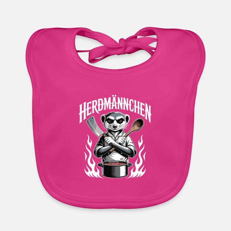 Herdmännchen kochen lustiger Koch Herdmännchen Organic Baby Bibs