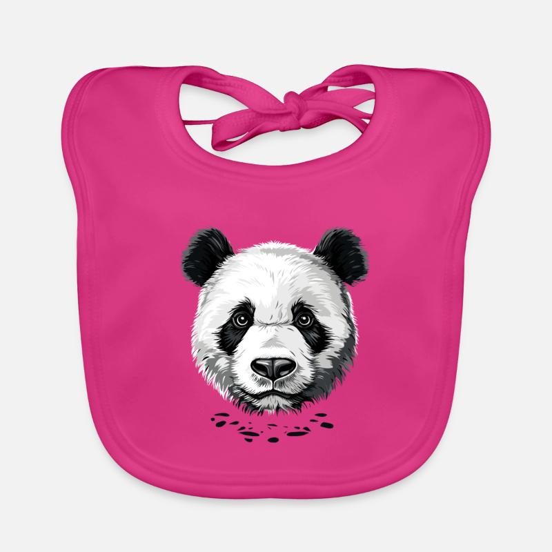 Panda Ours Pandas Géants Panda Géant Mignon Panda Ours Panda Bavoir bio Bébé