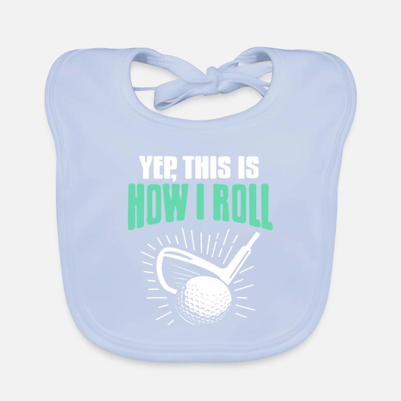 Aim Hit Follow Repeat Golf Discipline Routine Baby Bio-Lätzchen