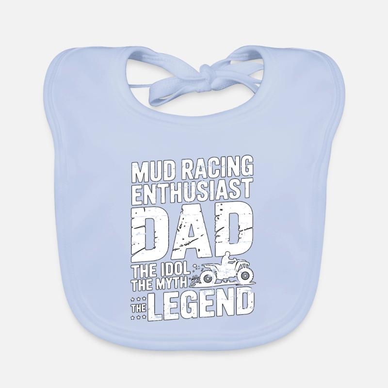 Mud Racing Enthusiast Dad The Idol Loves Mudding Baby Bio-Lätzchen