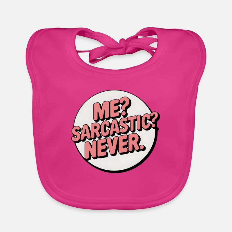 Sarcastic Self-Expression Badge Organic Baby Bibs