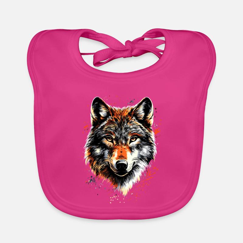 Wolf Love Wolves Wolf Pack Wolfhound Wild Wolf Bavoir bio Bébé
