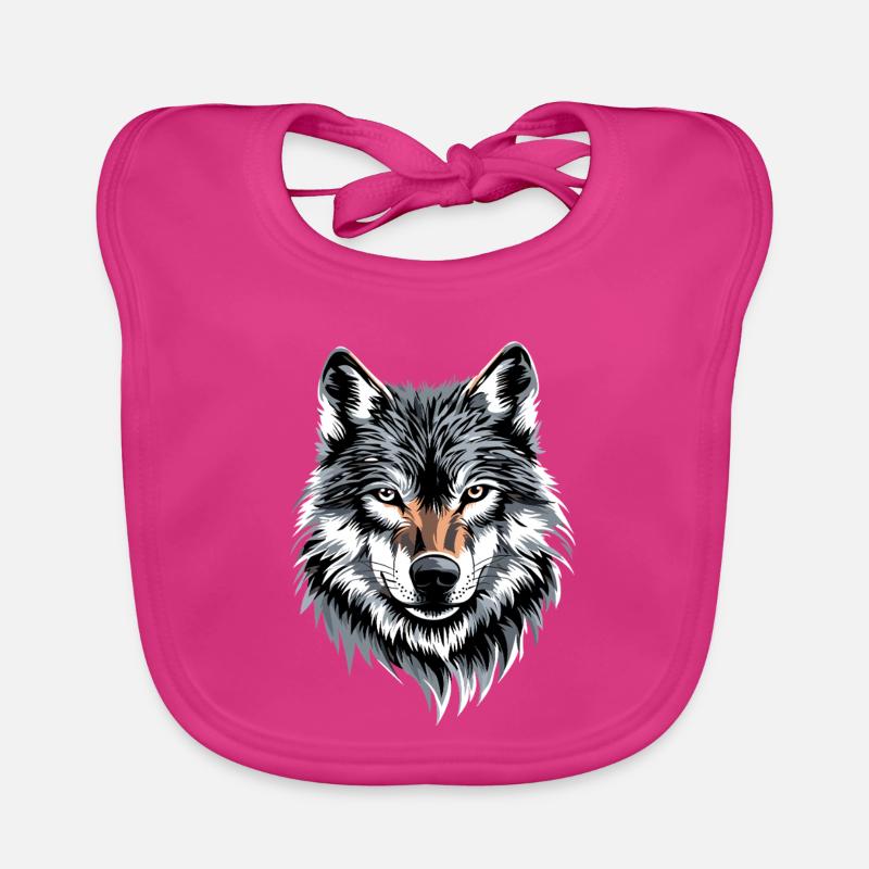 Wolf Love Wolves Wolf Pack Wolfhound Wild Wolf Bavoir bio Bébé