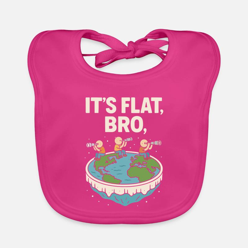 It's flat, brother Organic Baby Bibs