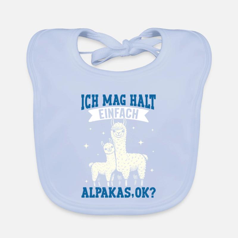Alpaca Fan I JUST LIKE ALPACAS Funny Organic Baby Bibs