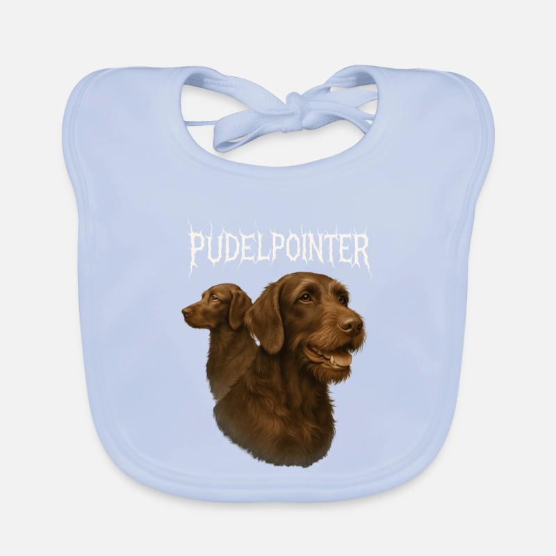 Caniche Pointer Bavoir bio Bébé