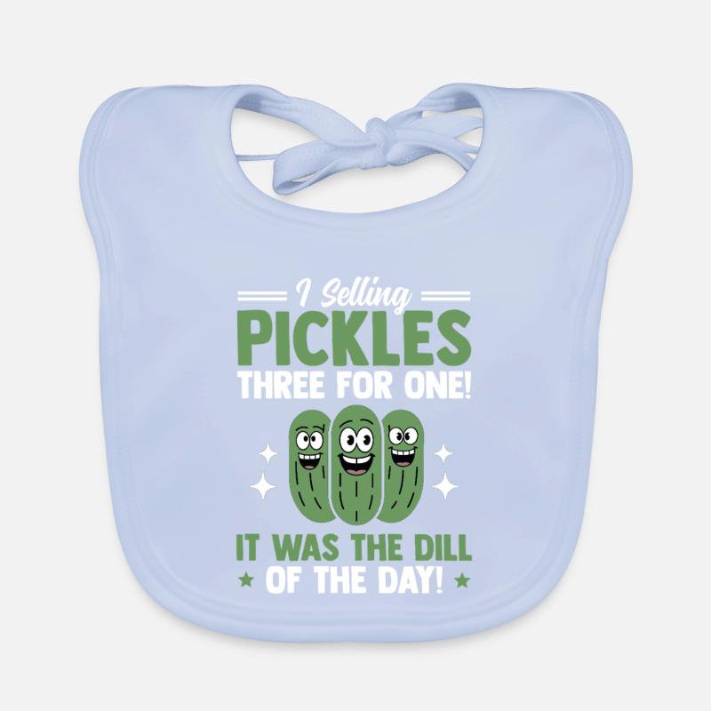 Vendeur de concombre, cornichons, aneth, cadeau de concombre Bavoir bio Bébé