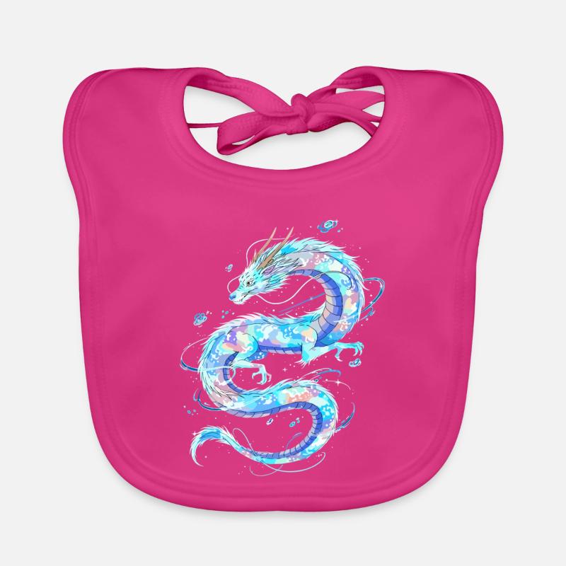 Ethereal Water Dragon Organic Baby Bibs