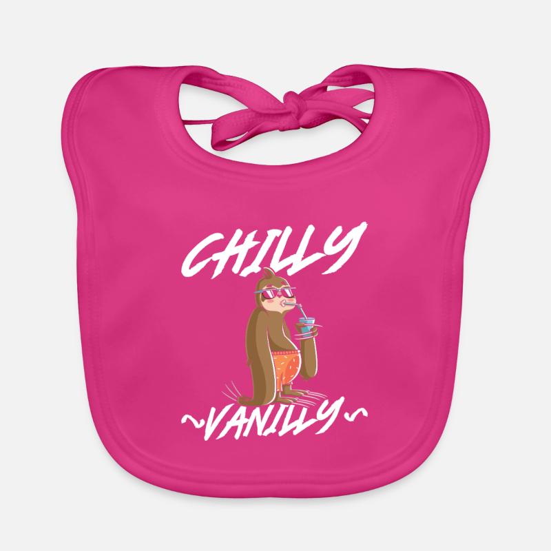 Chilly Vanilla Sloth Organic Baby Bibs