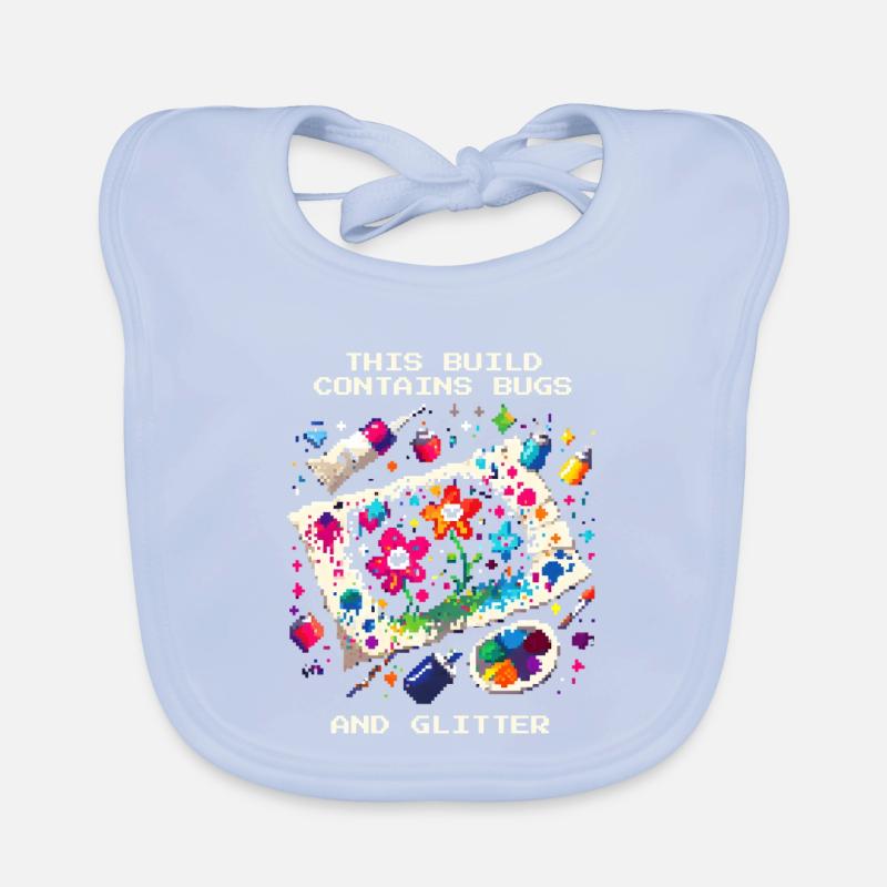 Enthält Bugs & Glitzer | Homeschool Basteln Baby Bio-Lätzchen