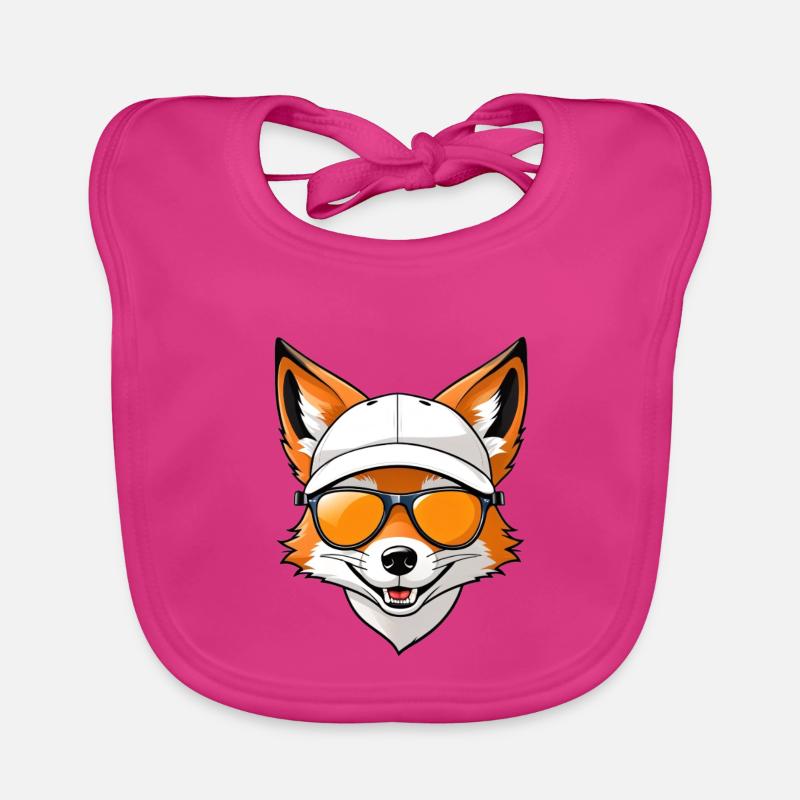 Sun Fox Cap Style Organic Baby Bibs