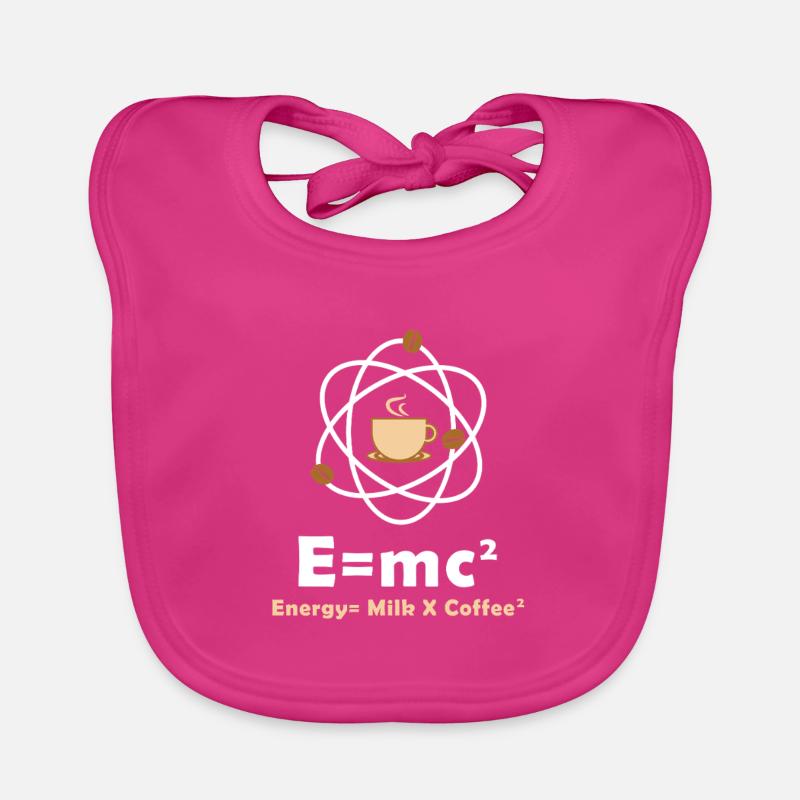 E=mc² Funny Physicist Saying Coffee Physics Organic Baby Bibs