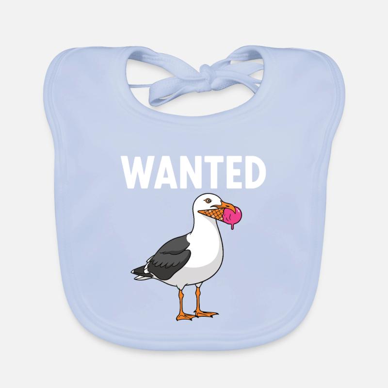 Gesucht Möwe Eiscreme Abenteuer Baby Bio-Lätzchen