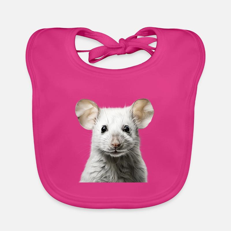 Cute Mouse – Cute Pet Portrait Organic Baby Bibs