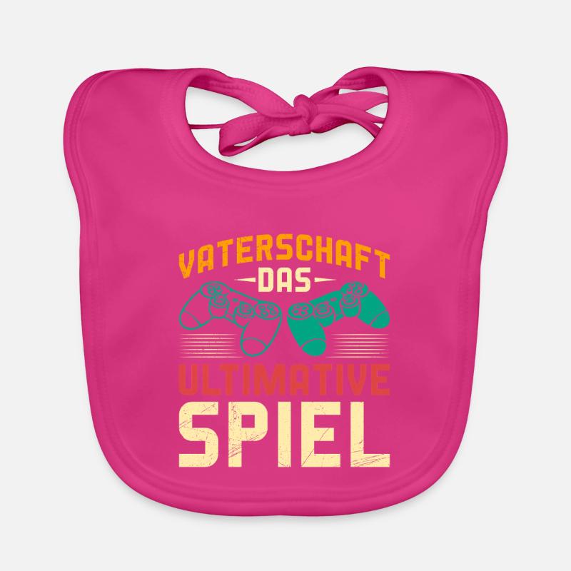 VATERSCHAFT DAS ULTIMATIVE SPIEL Lustiges Baby Bio-Lätzchen
