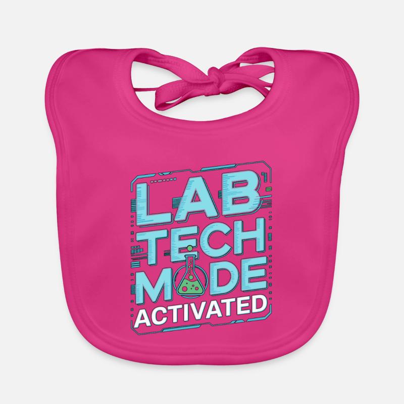 Lab Tech Mode Activated Medical Lab Phlebotomy Baby Bio-Lätzchen