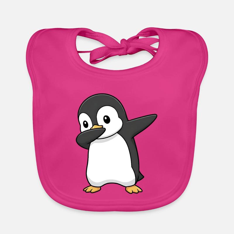 Dabbing Penguin Organic Baby Bibs