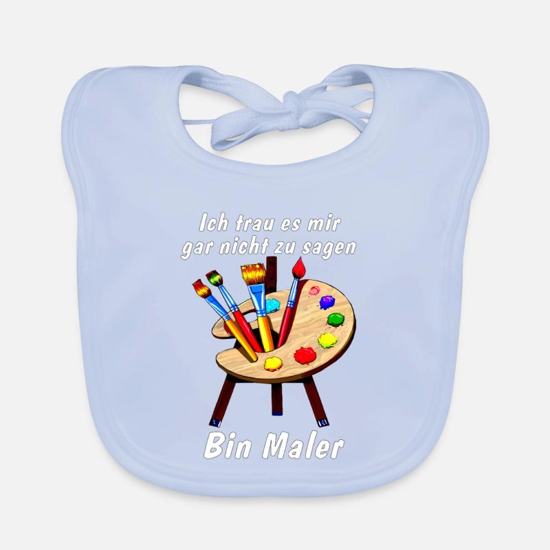 Easel I'm a painter Organic Baby Bibs