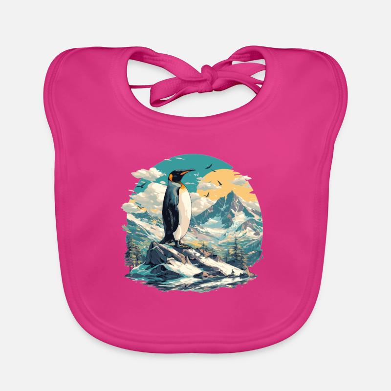 Pingouins Pingouin Bavoir bio Bébé