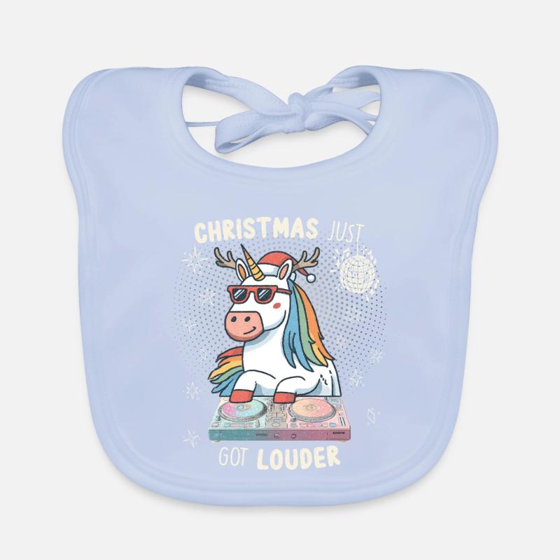 Noël vient de devenir plus fort – DJ Einhorn Bavoir bio Bébé