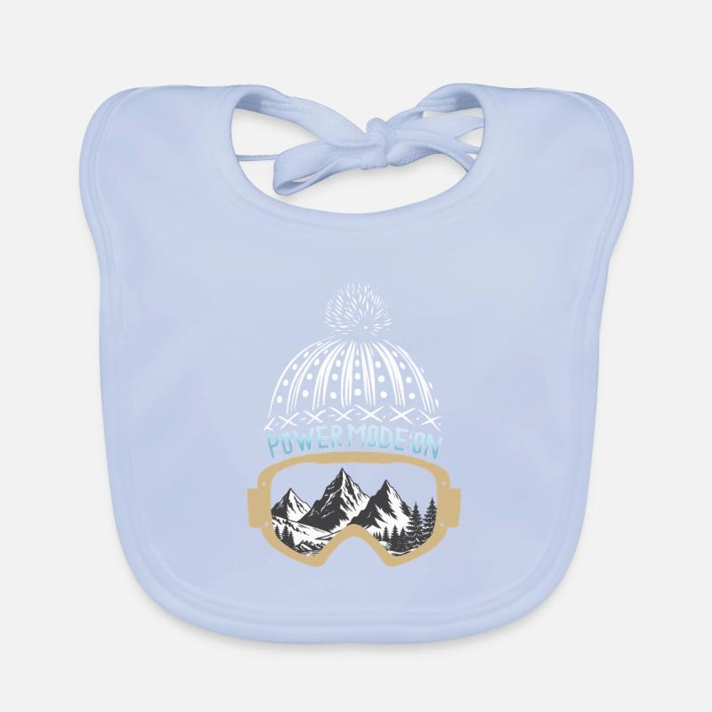 Mode poudreuse : ON – Conception de ski et de planche à neige Bavoir bio Bébé