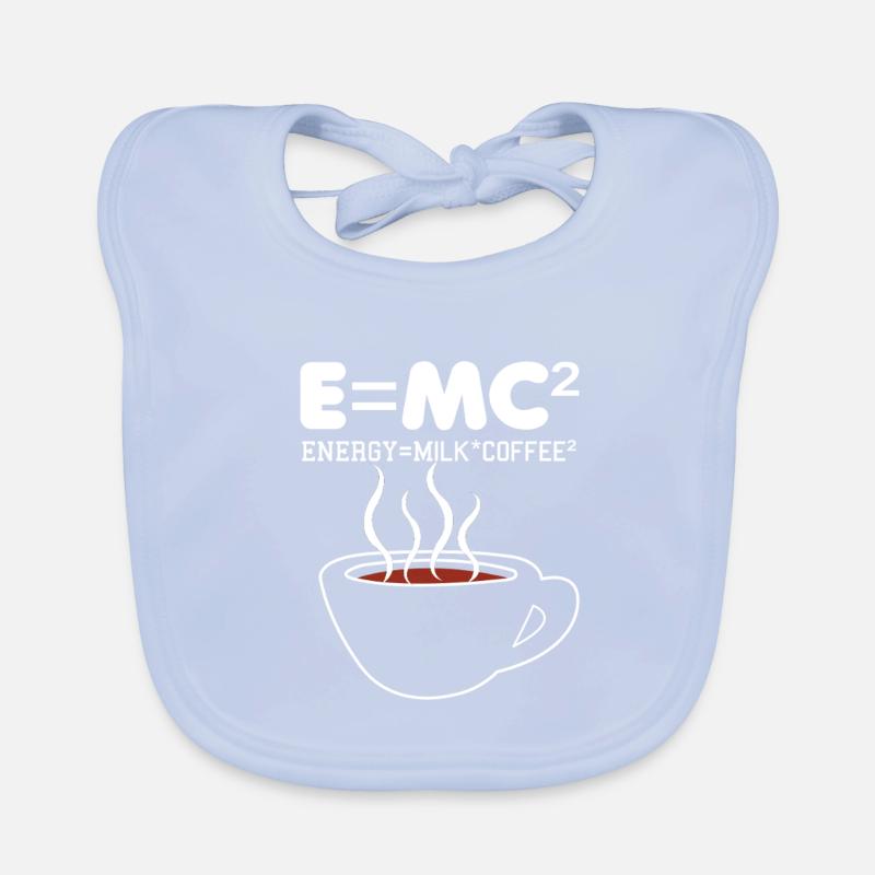 Illustration de la formule du café E = MC2 Bavoir bio Bébé