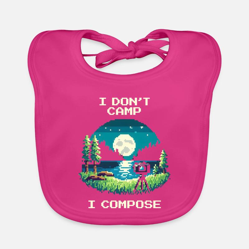 I don't camp, I compose | Composition Organic Baby Bibs