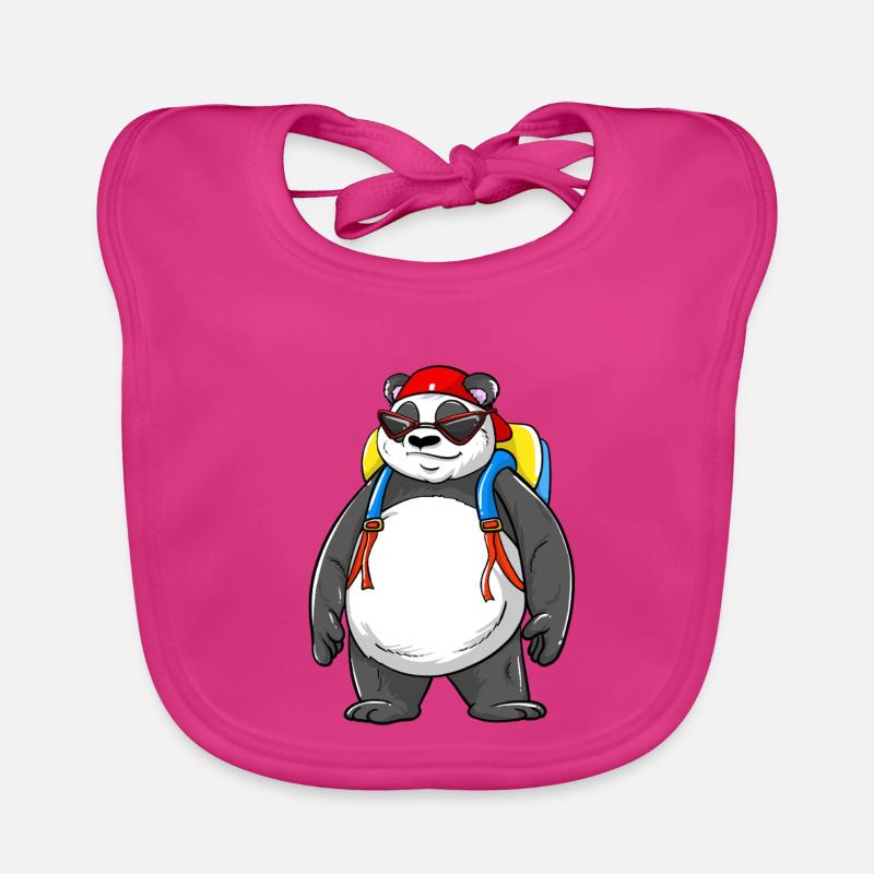 Panda Backpack Ready Back to School 2026 Vibes Organic Baby Bibs