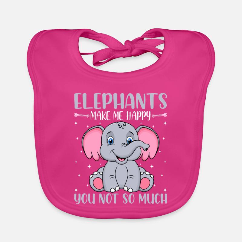 Elephants Organic Baby Bibs