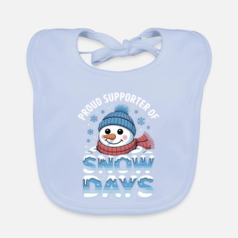Snow Days Snowman Pride Tee Baby Bio-Lätzchen