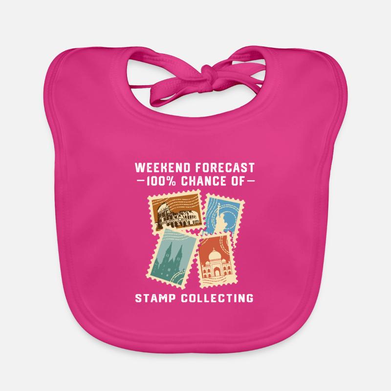 Stamps Philatelist Stamp Collection Organic Baby Bibs