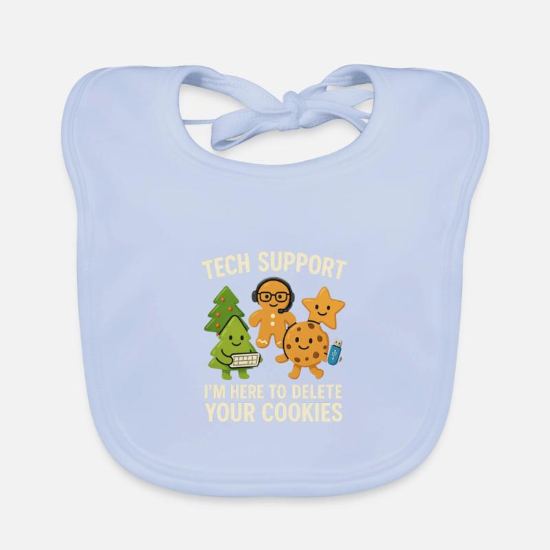 Tech Support I'm Here To Delete Your Cookies Baby Bio-Lätzchen