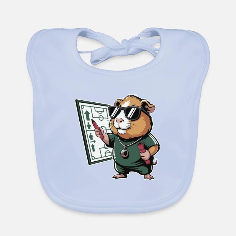 Hamster Coach with Schedule Organic Baby Bibs