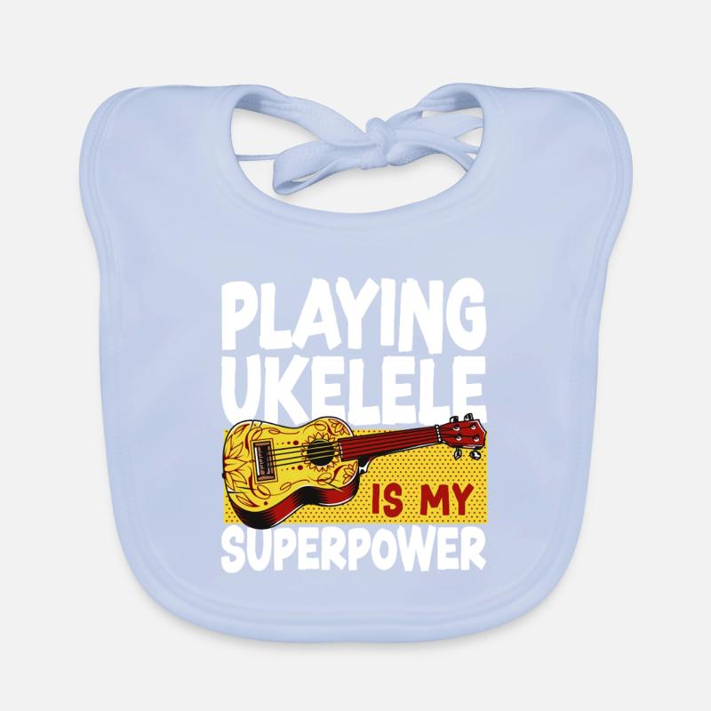 Hawaiian Ukulele Uke Playing Baby Bio-Lätzchen