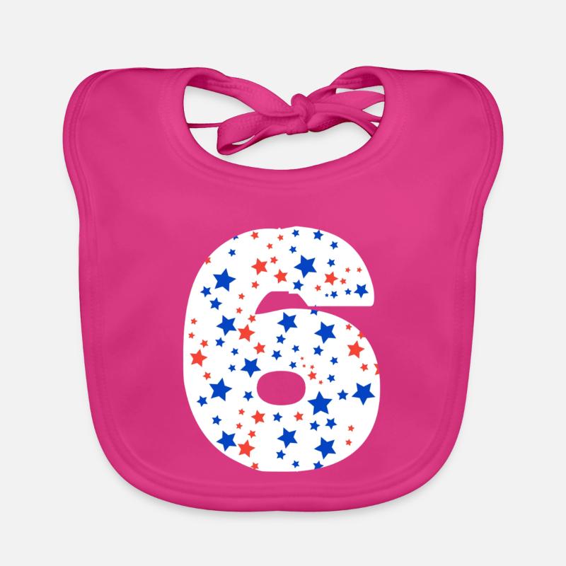 Number 6 Organic Baby Bibs