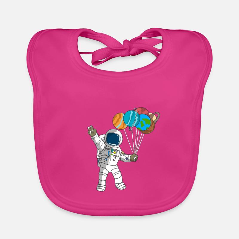 Astronaut Planets Outer Space célébrité du 2e anniversaire Bavoir bio Bébé