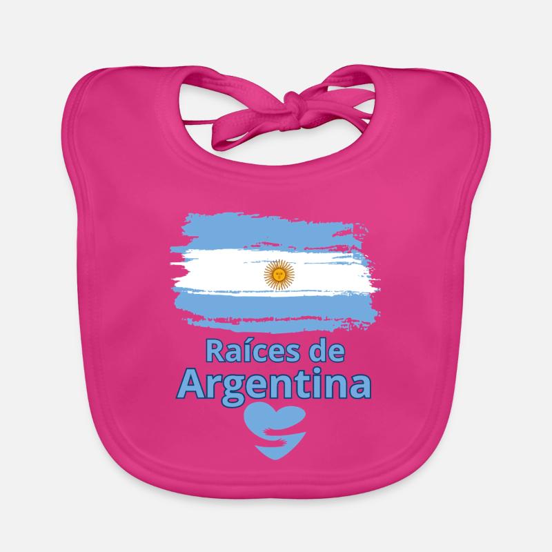 Argentiniens Wurzeln: Albiceleste Pride Baby Bio-Lätzchen