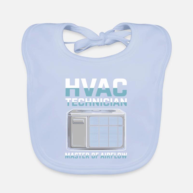 HVAC Techniker Kühltechnik Geschenk Männer Profis Baby Bio-Lätzchen