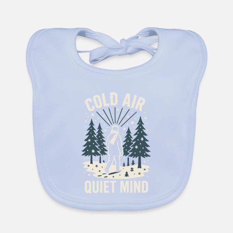 Forest Walk Overthinker Mental Reset Organic Baby Bibs