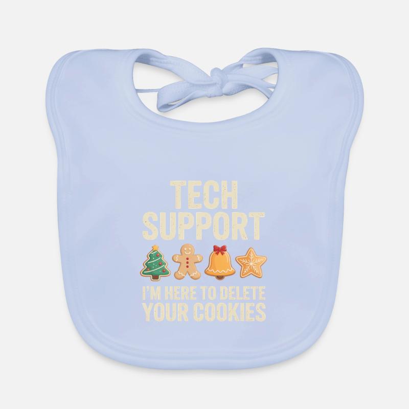 Tech Support Cookies Meme Tee Baby Bio-Lätzchen