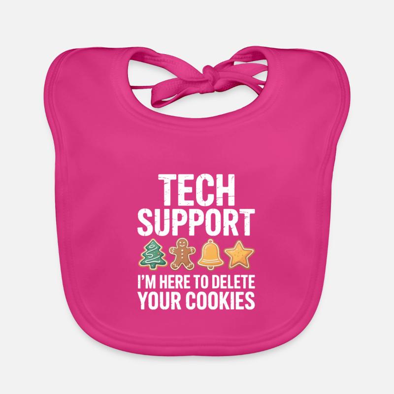 Tech Support Cookie Cleanup Organic Baby Bibs