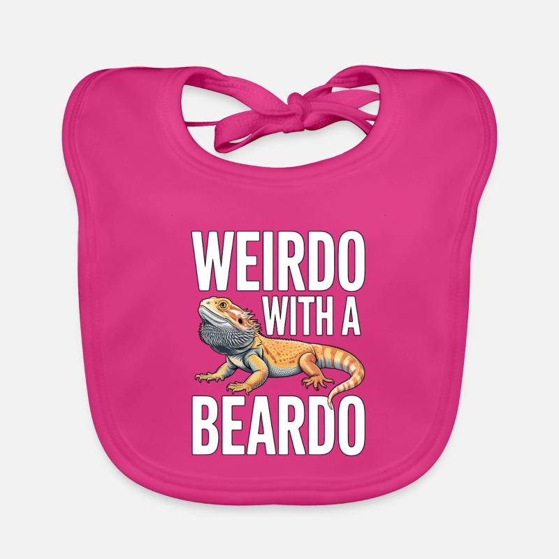 Weirdo mit Bartkind Baby Bio-Lätzchen